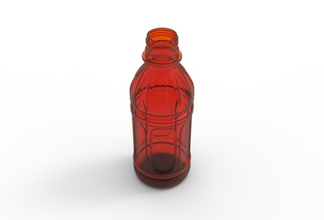 juice bottle container drink water glass plastic beer blowingmolding molding massproduction juhannproduct industrial design 3d print model - Mito3D