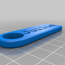juilie key chain fashion customized accessories 3d print model - Mito3D