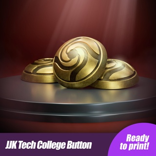 Jujutsu Kaisen escola emblema botão Admirador arte 3d print model - Mito3D