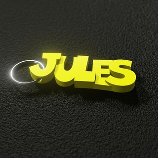 jules - keyring Gadget keyring keychain  3d print model - Mito3D