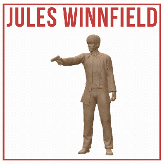 Jules Winfield hamur kurgu film Samuel Jackson tetikçi Ezekiel 25 17 tarantino kurgusal karakter diyalog pop kültür kült sinema sözleşme katil hayali popüler Quentin 3d print model - Mito3D