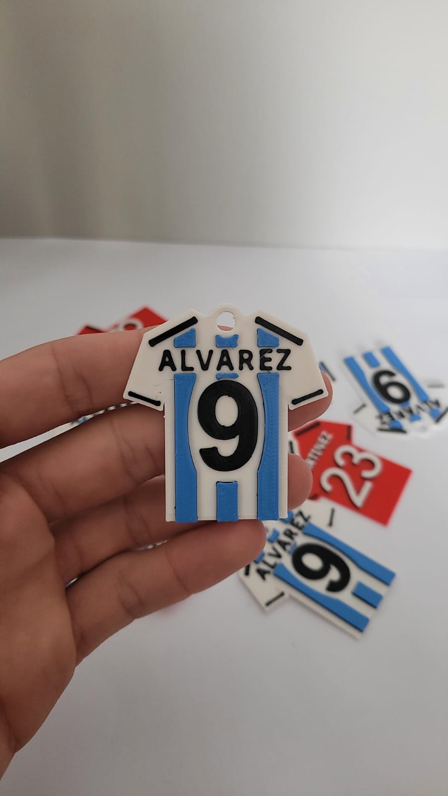 julio lvarez llavero messi Mbappé argentina selección campeón palabra taza mundo Katar nacional equipo Pablo 3D print model - Mito3D