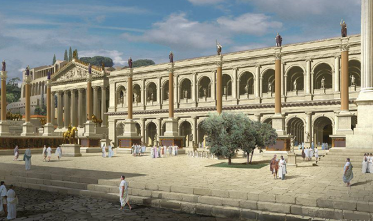Julia bazilika Roma tapınak şakak mabet antik dönem mitoloji forum Kolezyum Julie 3d print model - Mito3D