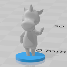 julian - animal crossing jeu animaux licorne 3d print model - Mito3D