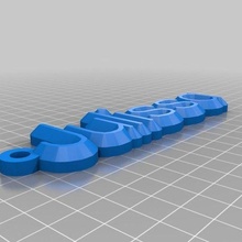 julissa keychain customized organization 3d print model - Mito3D