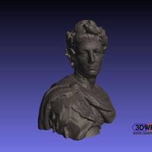 julius caesar bust 3d scan art louvre museum photogrammetry roman rome sculpture statue scans replicas 3d print model - Mito3D
