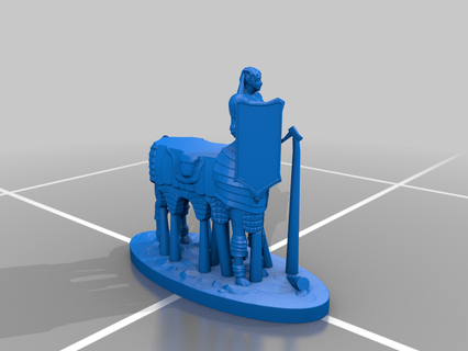 jupon grimpeur centaure clerc 25mm 28mm dd dnd mini jouet 3d print model - Mito3D