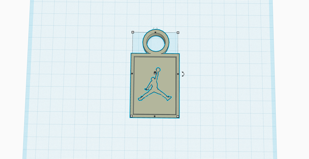 jump man key chain sneakers 3d print model - Mito3D