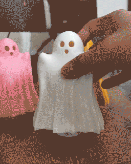 Springen Geist verschiedene Halloween Geisterbilder Spielzeug cool Spaß artikuliert Schädel Deko flexi Kind zappeln Kreatur Tier Cosplay 3d print model - Mito3D