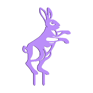 jumping hare 1  3d print model - Mito3D