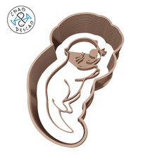 jumping otter - animals cookie cutter fondant polymer clay gadget cute baking pastry 3d print model - Mito3D