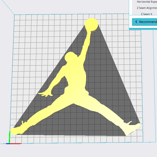sauteur logo mur art nba Chicago taureaux Michael Jordan basketball chaussures cintre 23 3D print model - Mito3D