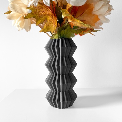 vaso moderno unico casa arredamento essiccato conservato fiore preparativi stl file giardino interno fiori impianti vasi 3d print model - Mito3D