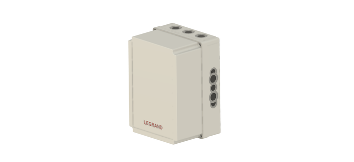 junção caixa Legrand faça eletricidade superfície fiação caixas plexo cabo glândula 3d print model - Mito3D