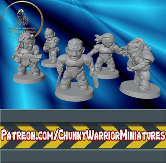jungle marines Game space marine human empire soldiers fighter dnd wargaming wargame sci-fi 3d print model - Mito3D