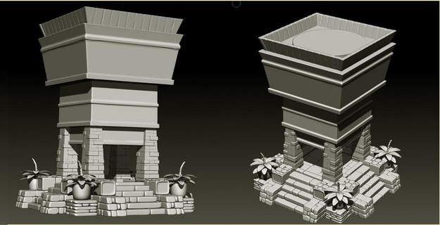 selva residencia colonos línea arquitectura jungla templo estoscolonerosenlinea estructuras_de_edificios 3d print model - Mito3D