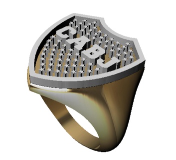 Junior Mund Ring jewelry rings Schmuck angepasst 3d print model - Mito3D