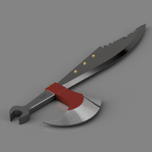junk-Schwert Spiel Requisiten Schwert junk fantasy cosplay Waffe prop 3D print model - Mito3D