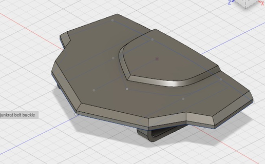 junkrat cinturón hebilla accesorios 3d print model - Mito3D