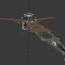juno Spiel 3d-Modell Raumschiff Sat Augen-solar-system 3d print model - Mito3D