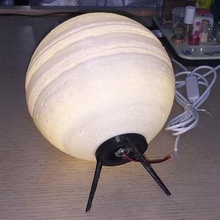 Júpiter LED mesa lámpara tornillo versión litofano bricolaje diy 3d print model - Mito3D