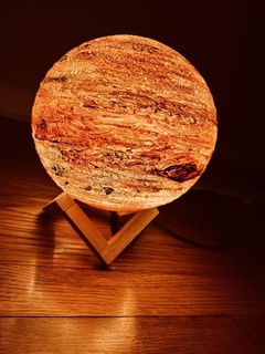 jupiter light globe space astronomy solar planet nightlight 2001 3d print model - Mito3D