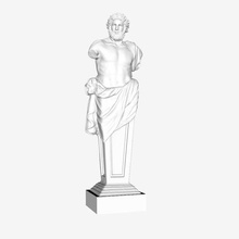 júpiter versailles, museu do louvre de paris, frança a arte le musa du 3d print model - Mito3D