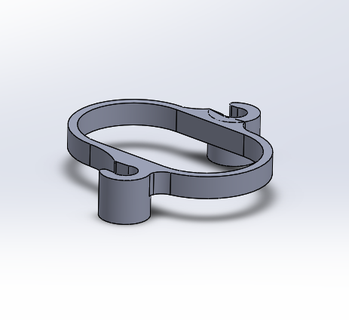 jura e8 tubo soporte 3d print model - Mito3D