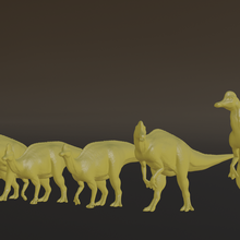 giurassico Evoluzione stile Corythosaurus maschio femmina 3d print model - Mito3D