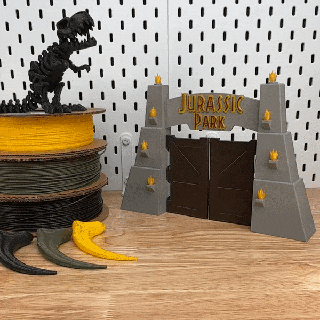 Jurassic park kapılar kapı sahne Aksesuarlar Kostüm oyunu kostüm 3d print model - Mito3D
