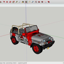jurassic park jeep çeşitli 3d print model - Mito3D