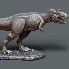 jurassique parc tyrannosaure rex 3d impression modèle brachiosaure jurassicworld monde perdu dinosaure vélociraptor rapace brontosaure diplodocus nature animal préhistorique fossile trex 3d print model - Mito3D