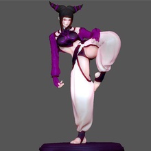 juri han street fighters game character anime sexy girl 3d print art 3d print model - Mito3D