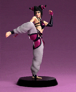 juri han streetfighter statue Game street fighter posed fight 3d print model - Mito3D