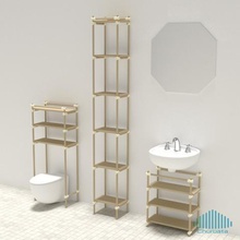 solo un altro di mobili componibili sistema scaffalatura casa le articolazioni connettore bagno mensola muebles mobel mbel dagomerlin maison fai da te 3d print model - Mito3D