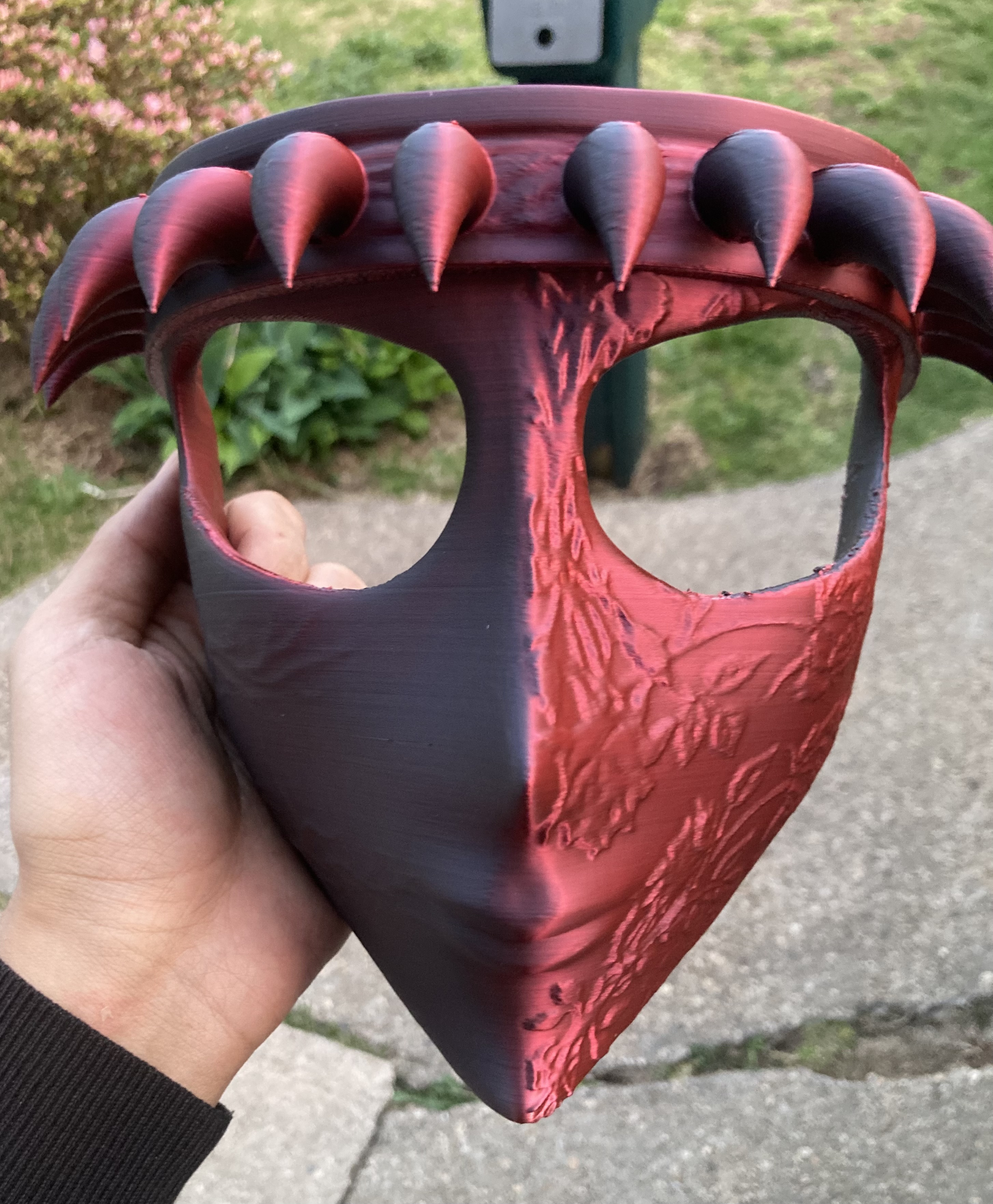 justicia máscara estante soporte lindo Siniestro casco miedo grande único enfado escala paz orden estatua 3D print model - Mito3D