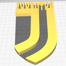 juventus logo gadget sport serie calcio 3d print model - Mito3D
