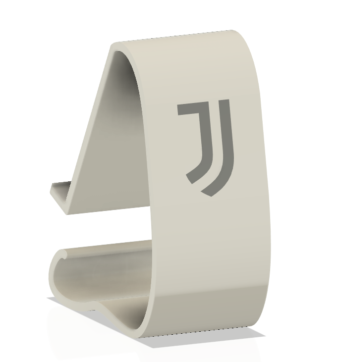 juventus phone stand ficar pé futebol 3D print model - Mito3D