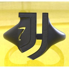 la juventus anillo 7ª edición joyería gem el de sellar ojal judío 3d print model - Mito3D