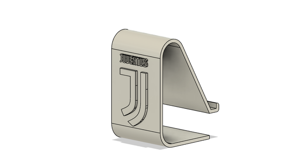 Juventus Téléphone titulaire soutien porte téléphone supporter Turin logo football 3d print model - Mito3D