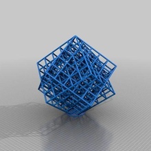 jz treliça cubo tortura teste personalizado math_art 3d print model - Mito3D