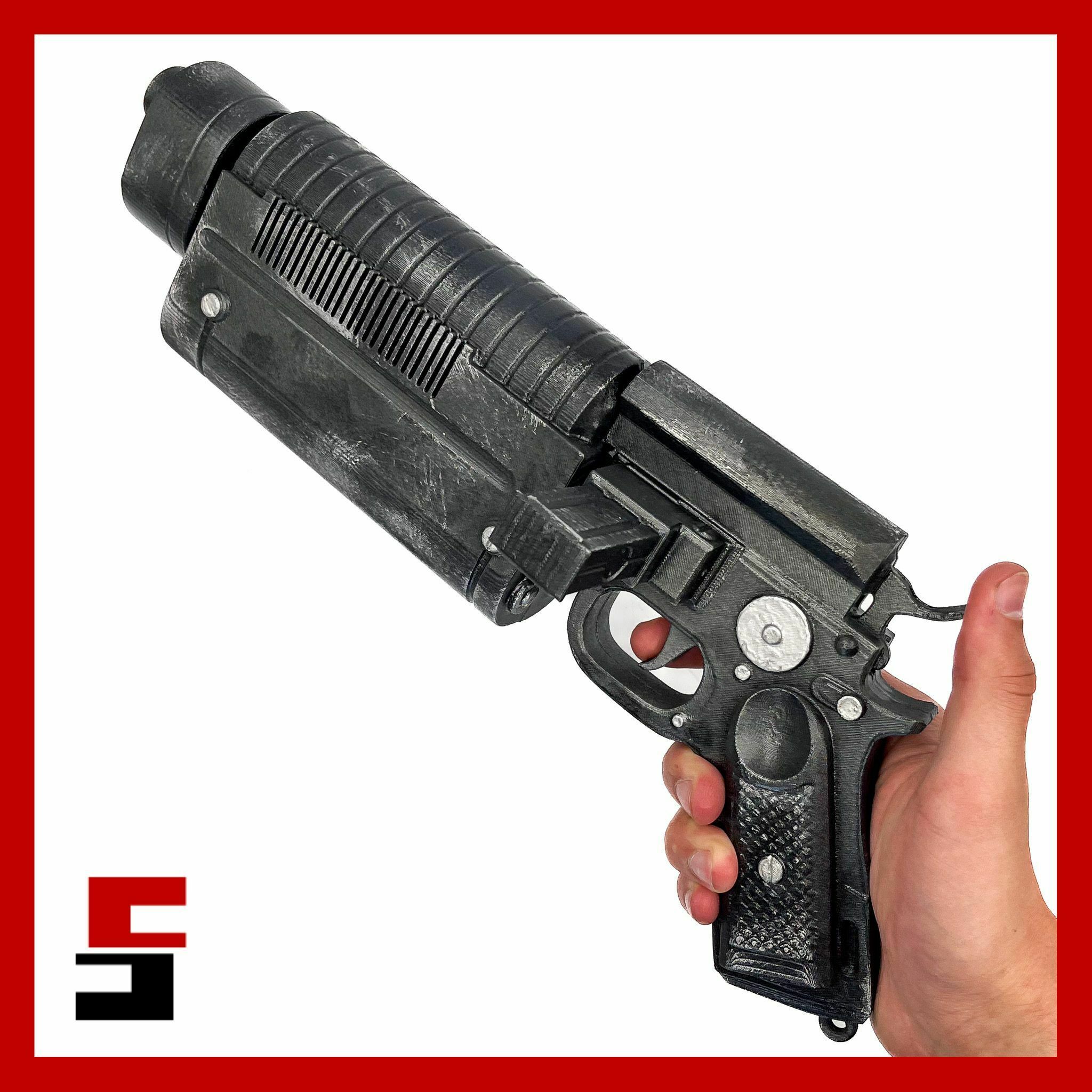 k-16 bryar pistol star wars blaster gun prop replica stl 3d model print cosplay nn-14 nn14 k16 3D print model - Mito3D