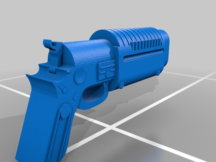 k 16 bryar pistola fronte battaglia blaster fucile contrarre capanna jabba hutt star wars stella guerre oggetti scena 3d print model - Mito3D