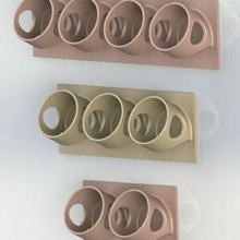 k-cup wall rack set coffee kitchen 3d print model - Mito3D