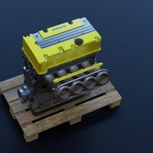 k20 honda vtec engine jdm turbo miniature type itb 3d print model - Mito3D