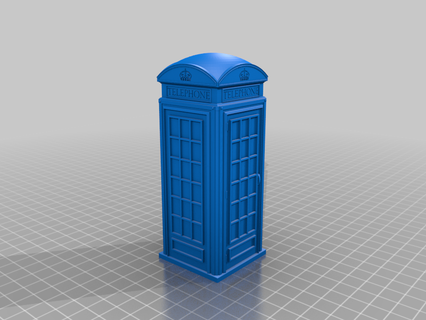 k2 telephone box geocache container telephonebooth 3d print model - Mito3D