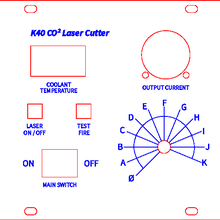k40 co2 laser panel tool parts 3d print model - Mito3D