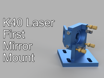 k40 laser first 1st mirror mount parts 3d print model - Mito3D