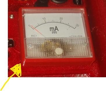k40 laser milliamp gauge drill template + holder milliamps 3d print model - Mito3D
