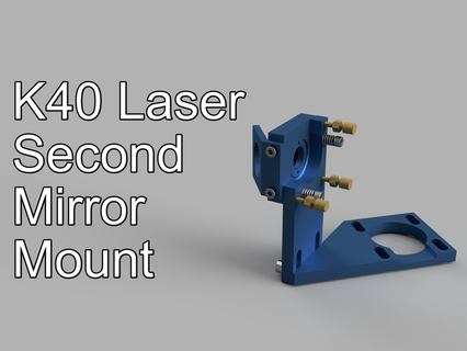 k40 laser second 2nd mirror mount parts 3d print model - Mito3D